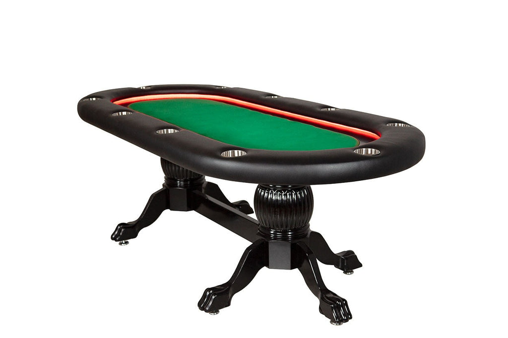 BBO Poker Table Elite Alpha 94" LED Sunken Playing Surface Poker Table 2BBO-ELTA