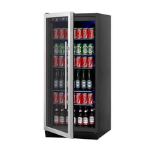 Load image into Gallery viewer, Kings Bottle 56&quot; Tall Beverage Fridge Center Freestanding KBU100BX-SS LHH