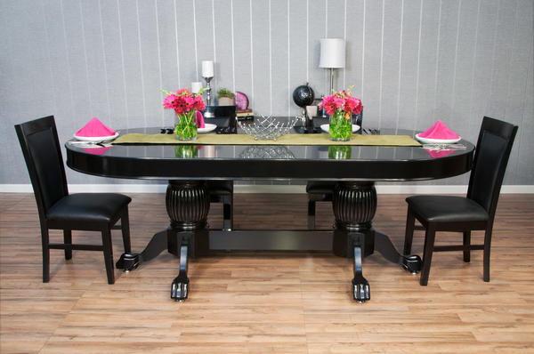 Black Oval Dining Top (Rockwell/Elite) BBO POKER TABLES 2BBO-DTB-OVAL